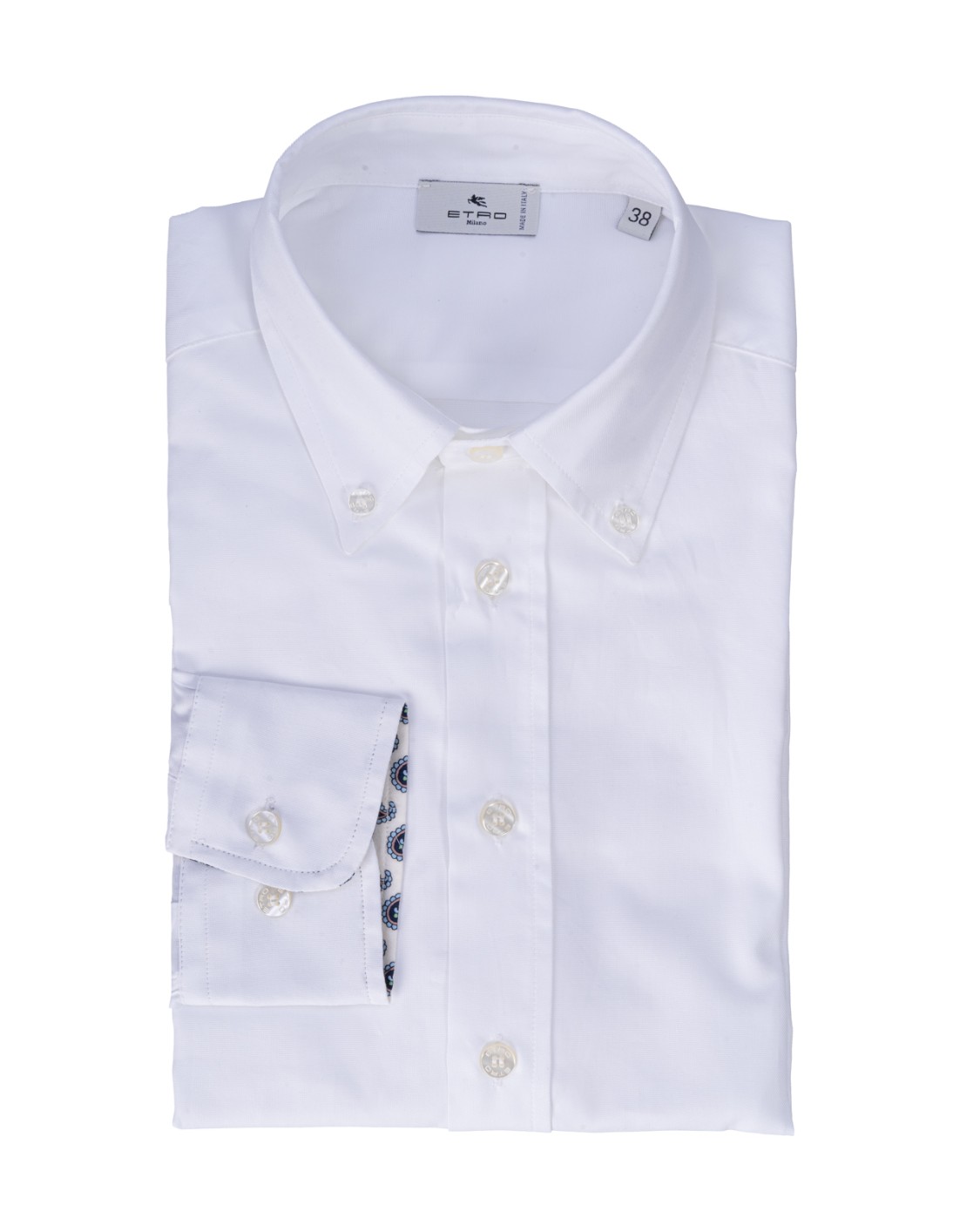 shop ETRO  Camicia: Etro camicia in cotone.
Regular fit.
Bottoni.
Logo.
Colletto button down.
Composizione: 96% Cotone 4% Elastan.
Made in Italy.. 16365 8784-0990 number 7140045